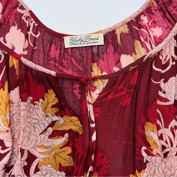 Lucky Brand Floral Balloon Sleeves - Picture 2 of 11